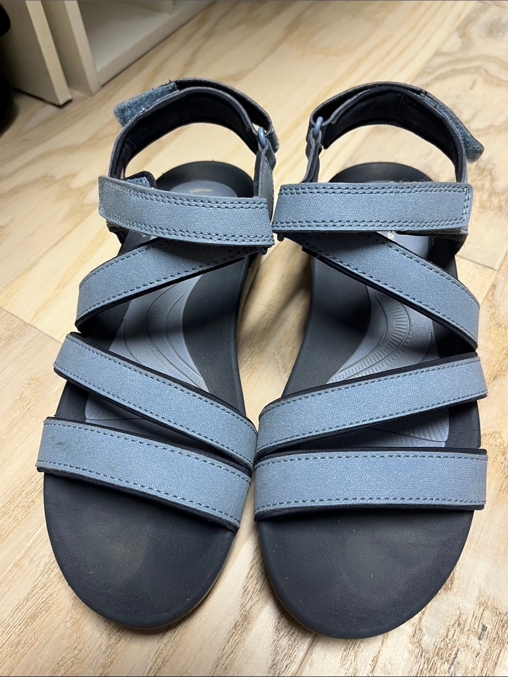 Cloudsteppers by Clarks Blue-Grey Strappy Comfort Sandals